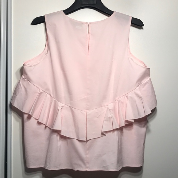 Pink Ruffled Sleeveless Top - Picture 3 of 6